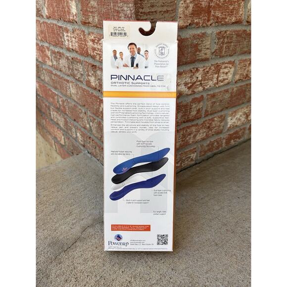 Powerstep Pinnacle Orthotic Insole Level 4 Blue M 5-5.5 W 7-7.5 New In Box - Picture 5 of 5
